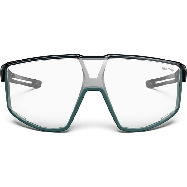 JULBO Fury Reactiv 0-3 - Fahrradbrille durchscheinend glänzend schwarz-grün matt - Bild 4