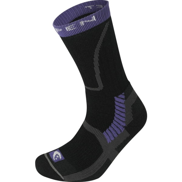 Lorpen T3 Women's Midweight Hiker Eco - Wander-Socken black-purple - Bild 1