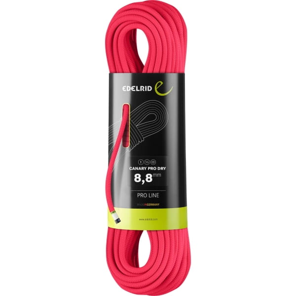 Edelrid Canary Pro Dry 8,8 mm - drei Normen Seil pink - Bild 1