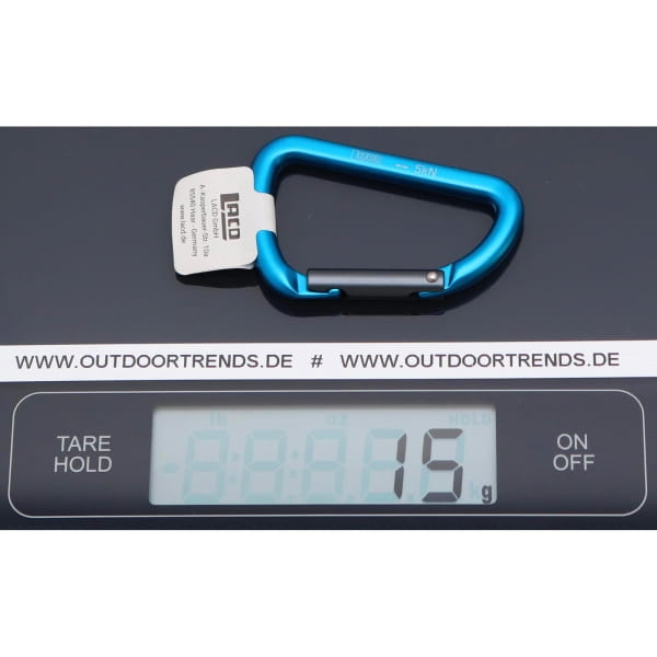 LACD Accessory Biner Straight 65 mm - Materialkarabiner blue - Bild 2