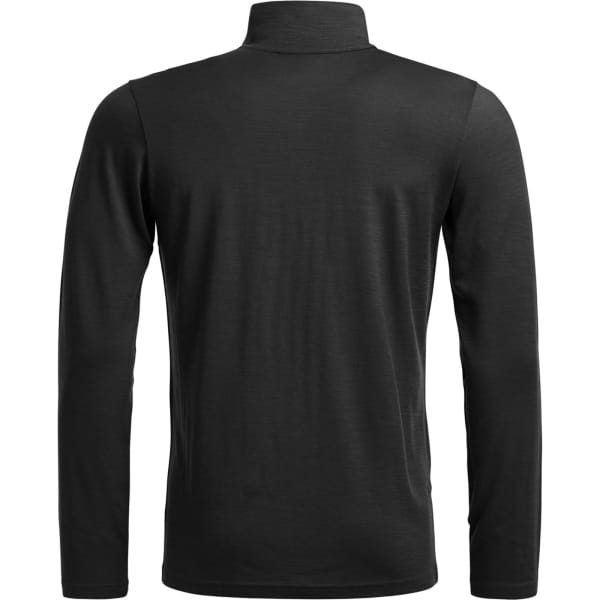 Ortovox Men's 185 Rock'n'Wool Zip Neck - Funktionsshirt black raven - Bild 4
