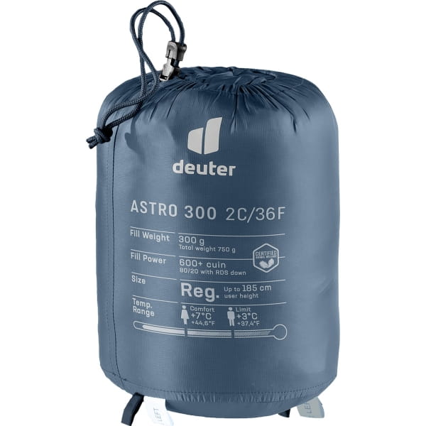 deuter Astro 300 +2C/36F - Daunenschlafsack marine-ink - Bild 5