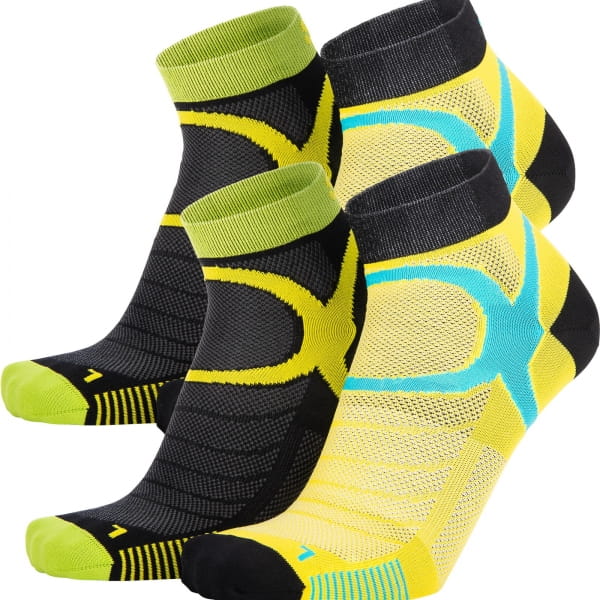 EIGHTSOX Color 3 - Sport-Socken black-yellow - Bild 1
