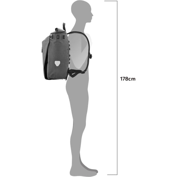 ORTLIEB Vario Urban 20L QL2.2 - Rucksack und Radtasche pepper - Bild 11