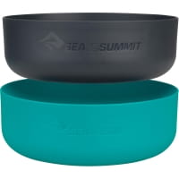 Vorschau: Sea to Summit DeltaLite Bowl Small Set - Schüsseln pacific blue-charcoal - Bild 1