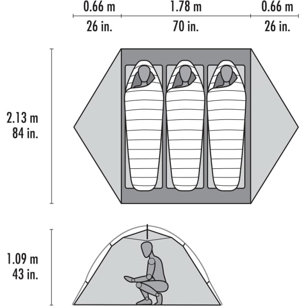 MSR Elixir 3 - Drei-Personen-Zelt green - Bild 3
