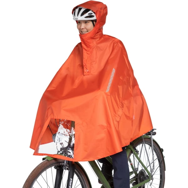 Tatonka Bike Poncho - Fahrrad-Regenponcho red orange - Bild 11