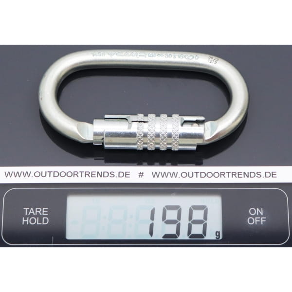 C.A.M.P. Oval Pro 3Lock - Stahlkarabiner silver - Bild 3