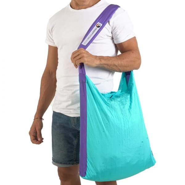 TICKET TO THE MOON Eco Bag L - Einkaufstasche turquoise-purple - Bild 5