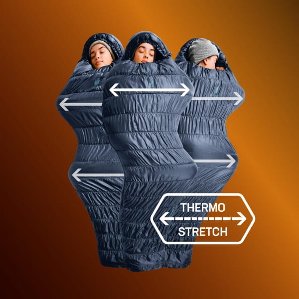 deuter Exosphere SL +4C/39F - Sommer-Schlafsack ink-maple - Bild 10