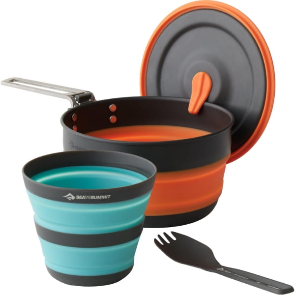 Sea to Summit Frontier UL Collapsible One Pot Cook Set 3-teilig - Kochset blue-orange - Bild 1 Sea to Summit Frontier UL Collapsible One Pot Cook Set 3-teilig - Kochset blue-orange - Bild 1