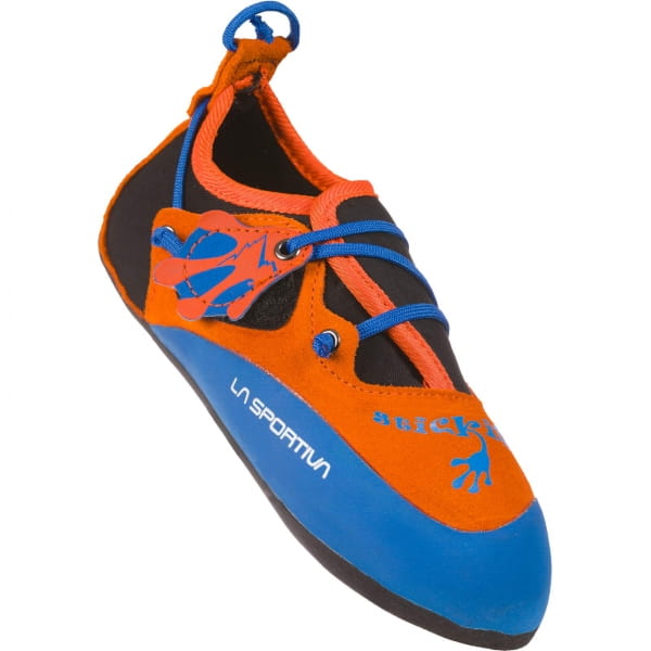 La Sportiva Stickit - Kinder-Kletterschuh lily orange-marine blue - Bild 3