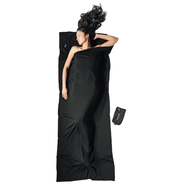 COCOON Merino Woll TravelSheet - Inlet schwarz - Bild 1 COCOON Merino Woll TravelSheet - Inlet schwarz - Bild 1