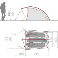 Vorschau: VAUDE Allround Taurus 3P - 3-Personen-Zelt agave - Bild 2