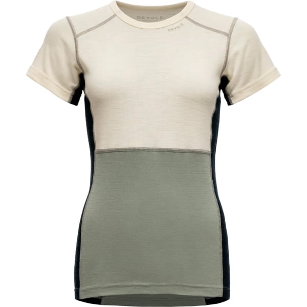 DEVOLD Lauparen Merino 190 T-Shirt Wmn - Funktionsshirt raw white-fog-ink - Bild 1
