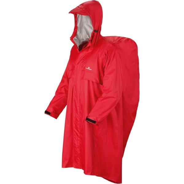 Ferrino Trekker - Rucksack-Regen-Poncho red - Bild 2 Ferrino Trekker - Rucksack-Regen-Poncho red - Bild 2