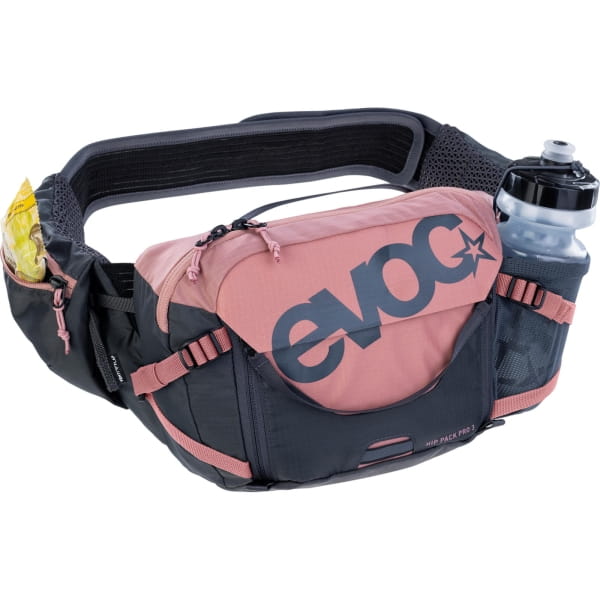 EVOC Hip Pack Pro 3 + 1,5 L Bladder - Gürteltasche dusty pink-carbon grey - Bild 24