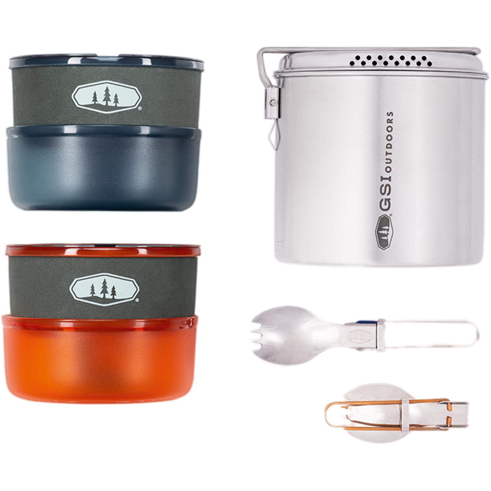 Produktbild von GSI Outdoors Unisex-Erwachsene Glacier Stainless Dualist Kochset