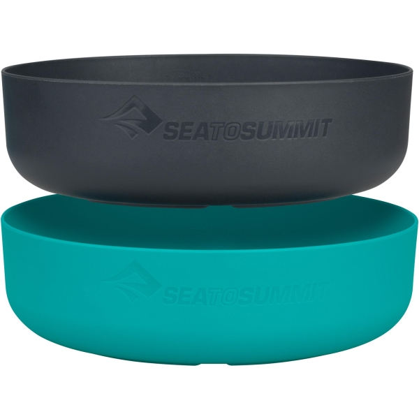Sea to Summit DeltaLite Bowl Large Set - Schüsseln pacific blue-charcoal - Bild 1