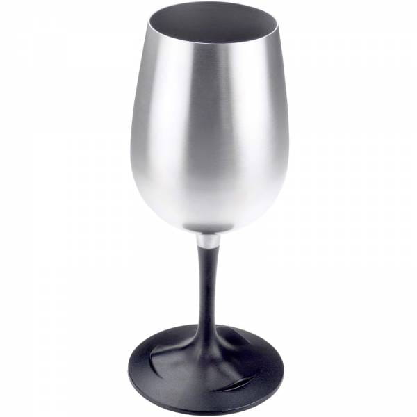GSI Glacier Stainless Nesting Wine Glass silver-black - Bild 1