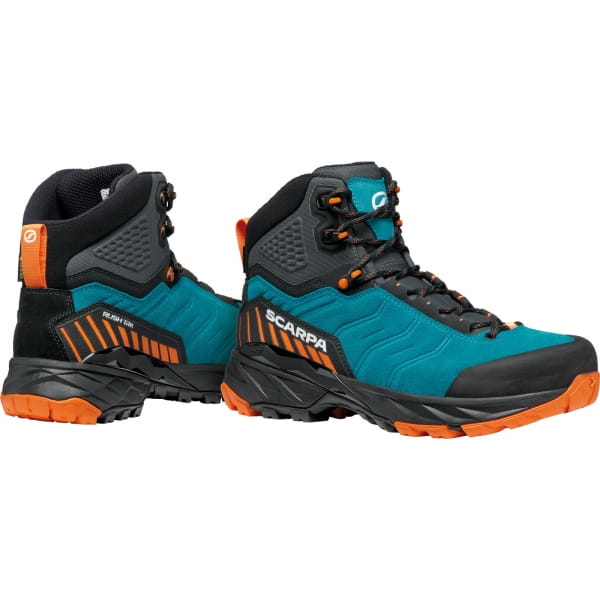 Scarpa Rush TRK GTX - Wanderschuhe pagoda blue-mango - Bild 1 Scarpa Rush TRK GTX - Wanderschuhe pagoda blue-mango - Bild 1