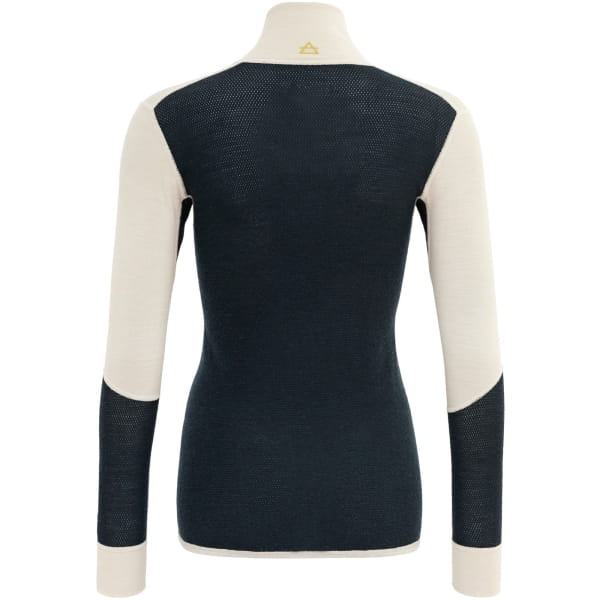 DEVOLD Wool Mesh 190 Zip Neck Wmn - Langarmshirt mit Reißverschluss ink-offwhite - Bild 2