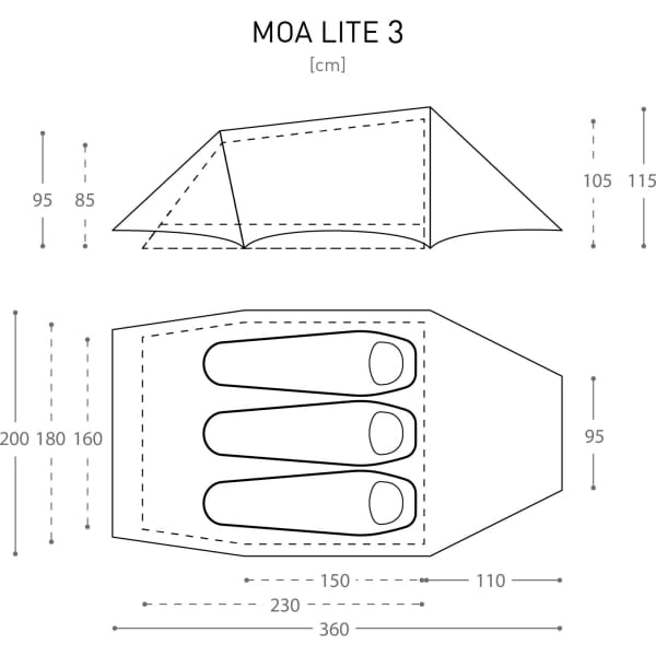 BACH Moa Lite 3 - Drei-Personen-Tunnelzelt spruce yellow - Bild 10