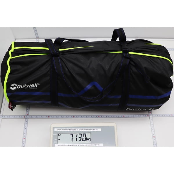 Outwell Earth 4 Plus - Vier-Personen-Tunnel-Zelt green-grey - Bild 9