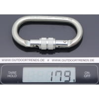 Vorschau: C.A.M.P. Oval Pro Lock - Schraubkarabiner silver - Bild 3