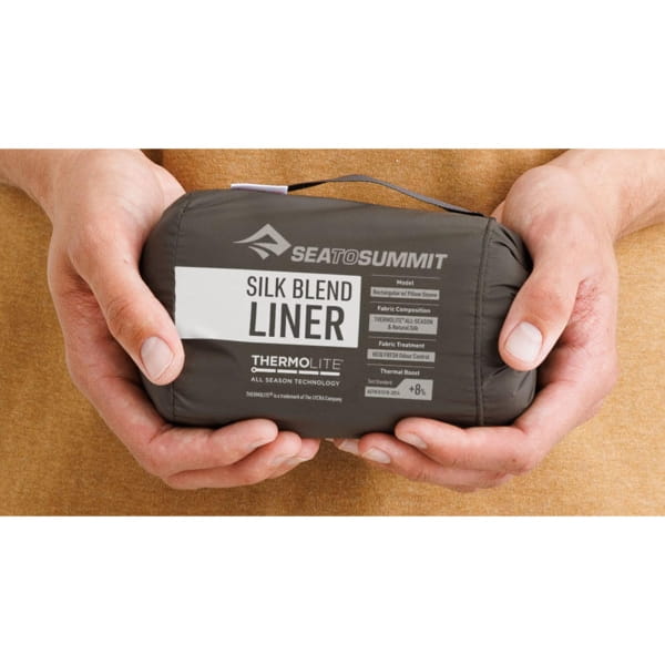 Sea to Summit Silk Blend Liner Rectangular Pillow Sleeve - Inlett grey - Bild 3 Sea to Summit Silk Blend Liner Rectangular Pillow Sleeve - Inlett grey - Bild 3