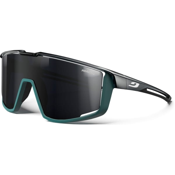 JULBO Fury Reactiv 0-3 - Fahrradbrille durchscheinend glänzend schwarz-grün matt - Bild 1