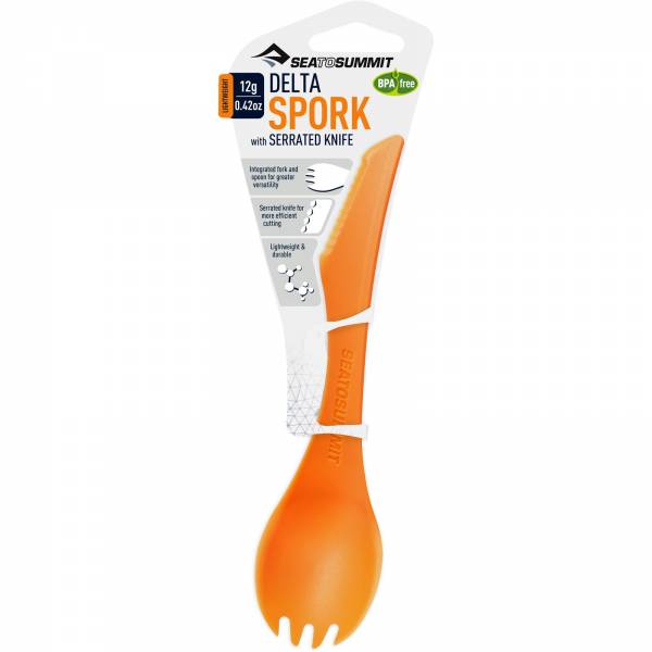 Sea to Summit Delta Spork - Göffel mit Messer orange - Bild 2 Sea to Summit Delta Spork - Göffel mit Messer orange - Bild 2