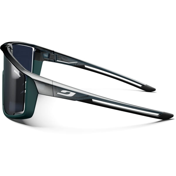 JULBO Fury Reactiv 0-3 - Fahrradbrille durchscheinend glänzend schwarz-grün matt - Bild 6