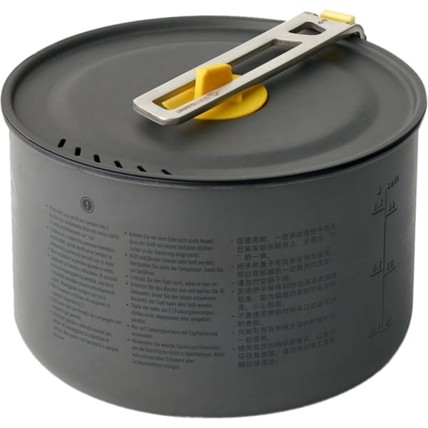 Sea to Summit Frontier UL One Pot Cook Set - 2L Pot + 2 Medium Bowls + 2 Cups blue-yellow - Bild 6