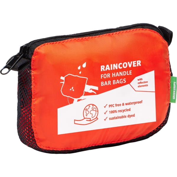 VAUDE Raincover for Handle Bar Bags - Regenhülle für Lenkertaschen orange - Bild 2