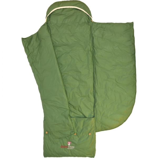 Grüezi Bag Biopod DownWool Nature Comfort  - Daunen- & Wollschlafsack basil green - Bild 2