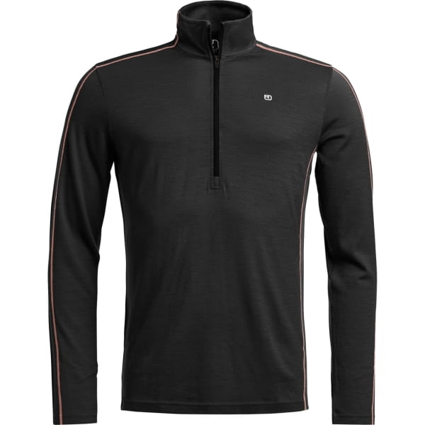 Ortovox Men's 185 Rock'n'Wool Zip Neck - Funktionsshirt black raven - Bild 3