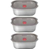 black+blum Steel Food Box Set 600 ml - Multifunktionsboxen
