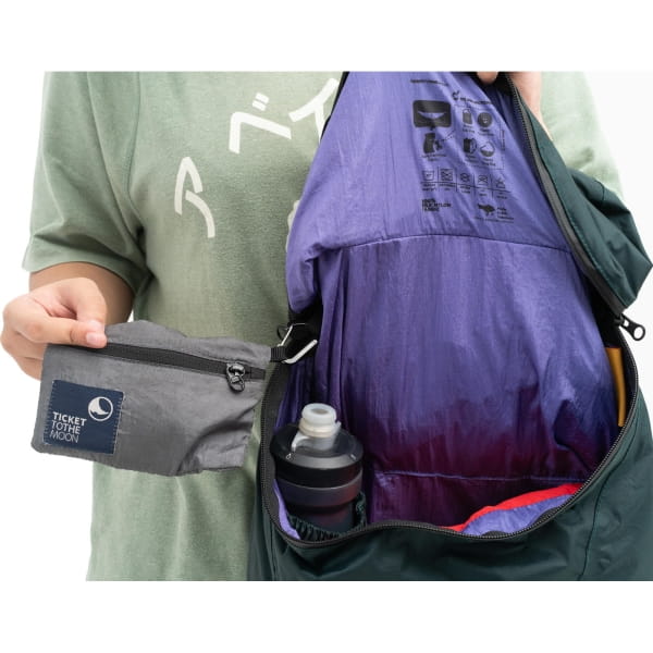 TICKET TO THE MOON Backpack Plus Water Resistant 25L - Rucksack dark green - Bild 3