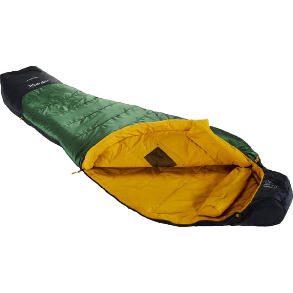 Nordisk Gormsson -2° Mummy - 3-Jahreszeiten-Schlafsack artichoke green-mustard yellow-black - Bild 1