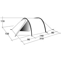 Vorschau: Outwell Earth 2 - Zwei-Personen-Tunnel-Zelt blue-grey - Bild 2 Vorschau: Outwell Earth 2 - Zwei-Personen-Tunnel-Zelt blue-grey - Bild 2
