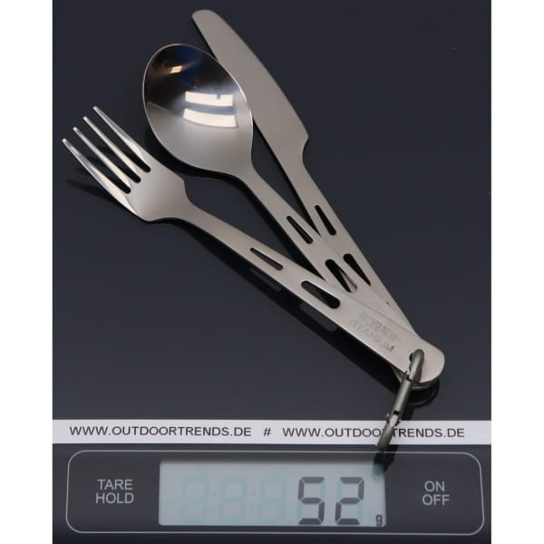 VARGO Titanium Spoon, Fork & Knife - Besteckset - Bild 2