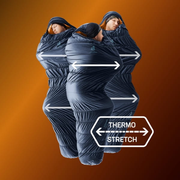 deuter Exosphere -6C/21F - Kunstfaser-Schlafsack ink-maple - Bild 10