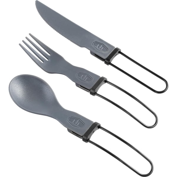 GSI Tekk Trio Folding Cutlery Set - Besteckset grey - Bild 1 GSI Tekk Trio Folding Cutlery Set - Besteckset grey - Bild 1