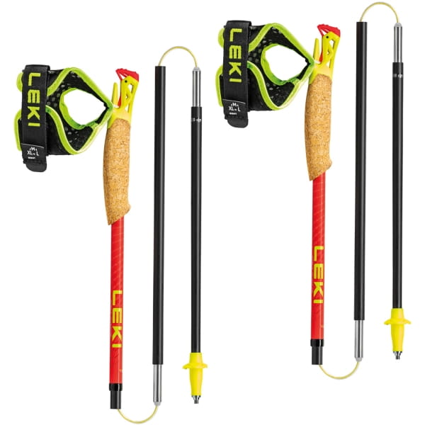 LEKI Ultratrail FX.One Superlite - Trail Running Stöcke bright red-neonyellow-naturlcarbon - Bild 2