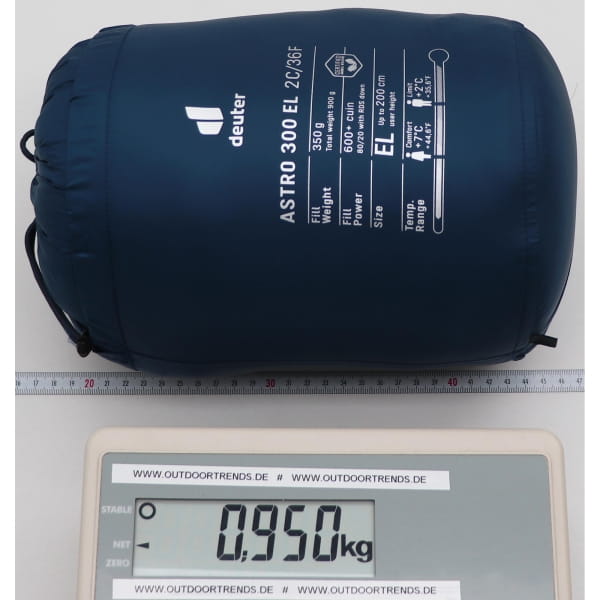 deuter Astro 300 EL +2C/36F - Daunenschlafsack marine-ink - Bild 7