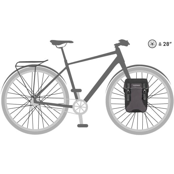 Ortlieb Sport-Packer Plus - Lowrider- oder Gepäckträgertasche granit-schwarz - Bild 5