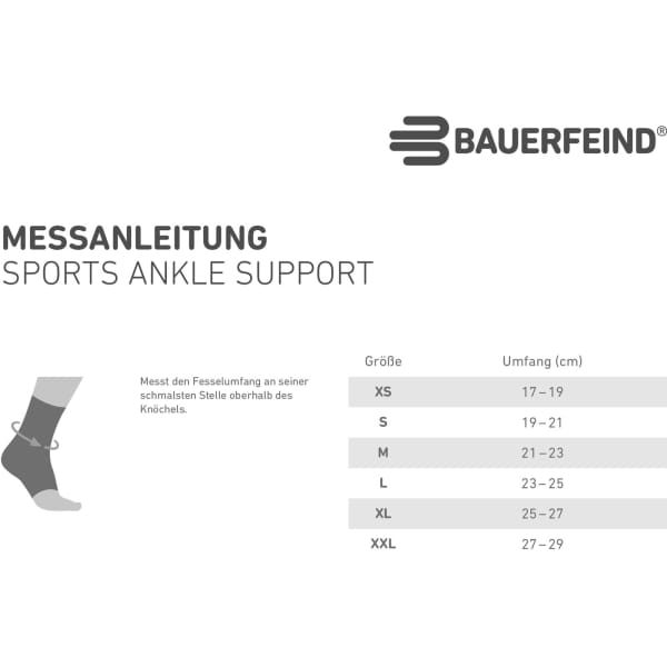 Bauerfeind Sports Sports Ankle Support - Sprunggelenk Bandage black - Bild 8