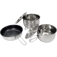 Origin Outdoors Edelstahlkochset Non-Stick - Topf- & Pfannenset