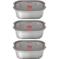 black+blum Steel Food Box Set 900 ml - Multifunktionsboxen